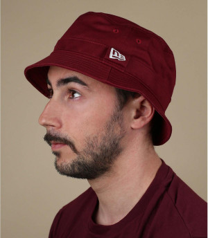 Fischerhut New Era bordeaux Bucket Essential burgundy